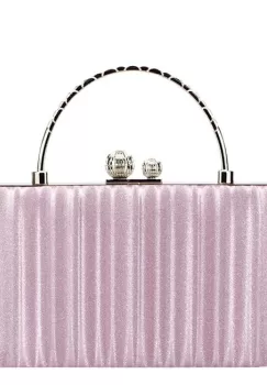 Geanta roz, clutch cu maner BME-622 05 imagine