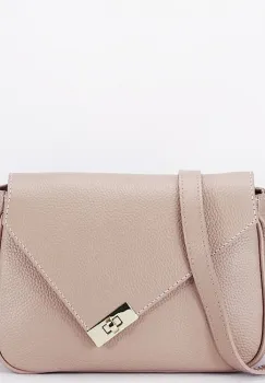 Geanta roz din piele naturala 8911 128 imagine