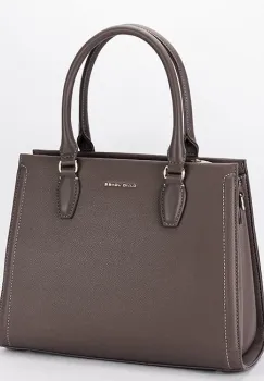 Geanta taupe inchis mare David Jones CM7651 16 imagine