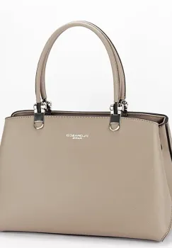 Geanta taupe office casual FloraCo Paris F6538 15 imagine