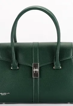 Geanta verde inchis medie FloraCO Paris F8536 11 imagine