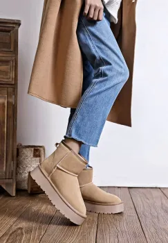 Ghete bej din piele naturala JB1925 117 imagine