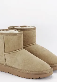 Ghete bej din piele naturala JB1967 111 imagine