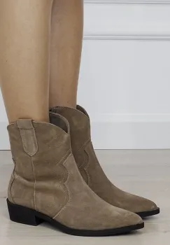Ghete kaki din piele naturala 5310 110 imagine