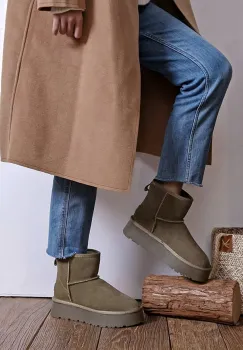 Ghete kaki din piele naturala JB1925 117 imagine