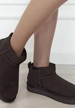 Ghete maro cafeniu din piele naturala JB1966 111 imagine