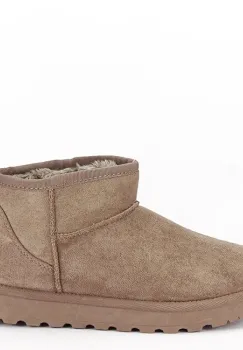 Ghete maro deschis imblanite tip UGG 88-155 112 imagine
