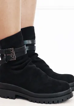 Ghete negre dama casual 7673 115 imagine