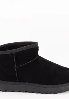 Ghete negre imblanite tip UGG 88-155 112 imagine