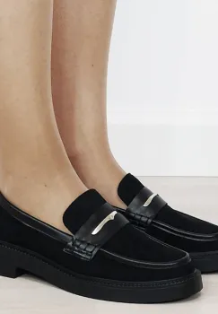 Mocasini dama negri tip loafers 1535 03 imagine