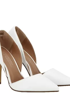 Pantofi albi decupati BLJY6627 01 imagine