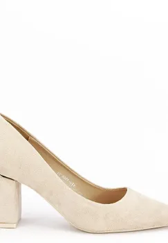 Pantofi bej eleganti YES-1808 02 imagine