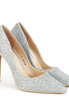 Pantofi eleganti argintii BDG7625 01 imagine