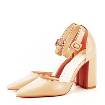 Pantofi eleganti bej BLQ7180 01 imagine