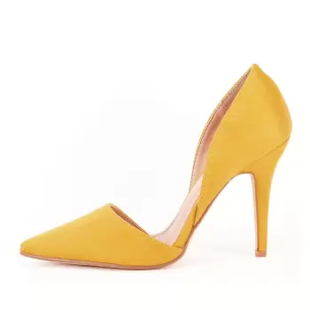 PANTOFI GALBEN-MUSTAR DECUPATI ANTONIA imagine