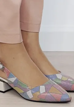 Pantofi multicolor comozi din piele naturala BY6889-4 02 imagine