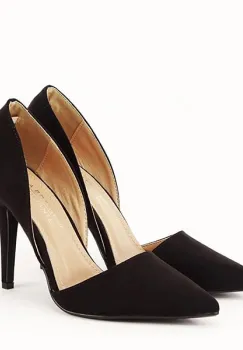 Pantofi negri decupati Antonia  04 imagine