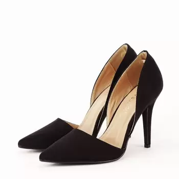 Pantofi negri decupati Antonia imagine