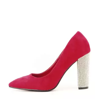 Pantofi rosii cu toc Debbie imagine