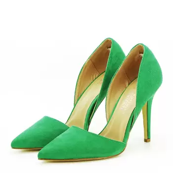 Pantofi verzi decupati Antonia 04 imagine