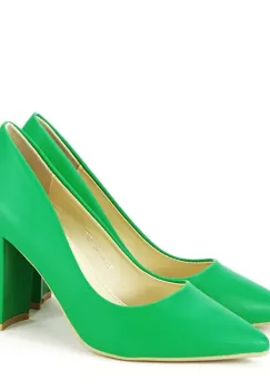 Pantofi verzi office eleganti Anca 01 imagine