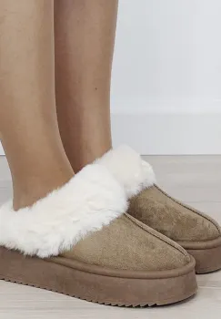 Papuci imblaniti kaki UA-2051 M2 imagine