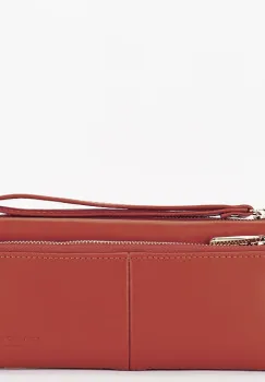 Portofel caramiziu David Jones Paris P159-1 05 imagine