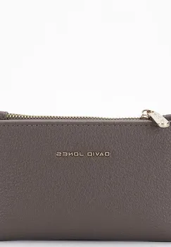 Portofel gri inchis David Jones Paris P150 05 imagine