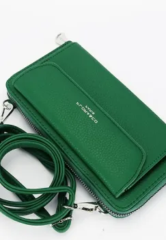 Portofel si port telefon verde H6017 07 imagine