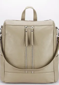 Rucsac 2 in 1 bej din piele naturala 873 124 imagine