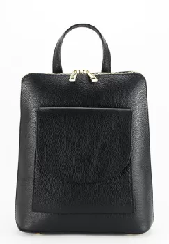 Rucsac 2 in 1 din piele naturala 8933 123 Negru imagine