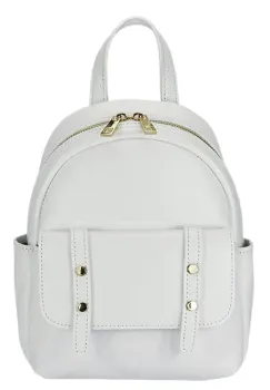 Rucsac alb din piele naturala 2079 127 imagine