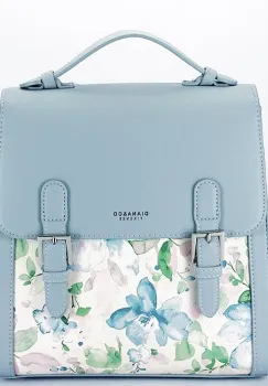 Rucsac albastru deschis cu imprimeu floral DHJ731-3 M11 imagine