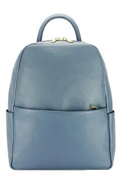 Rucsac albastru din piele naturala 1775 122 imagine