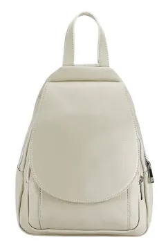 Rucsac crem din piele naturala 8906 122 imagine