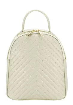 Rucsac din piele naturala 8955 121 Crem imagine