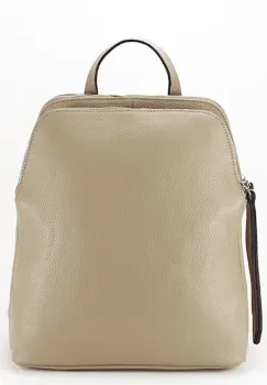 Rucsac din piele naturala bej, Andra 123 imagine