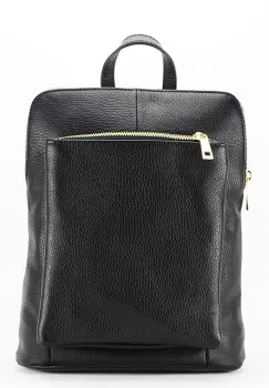 Rucsac din piele naturala negru convertibil in geanta 1001 123 imagine