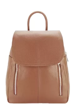 Rucsac din piele naturala Veronica 123 Camel imagine