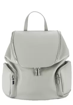 Rucsac mare gri din piele naturala 8961 122 imagine