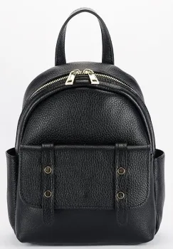 Rucsac negru din piele naturala 2079 127 imagine
