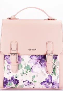 Rucsac roz deschis cu imprimeu floral DHJ731-3 M11 imagine