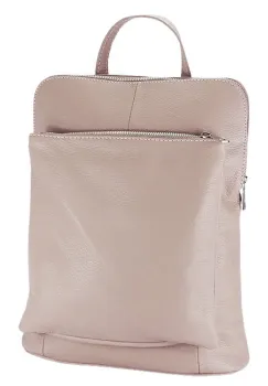 Rucsac roz din piele naturala 2 in1 negru 1441 123 imagine