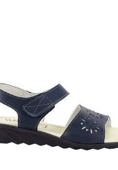 Sandale bleumarin din piele naturala Catis M5 imagine