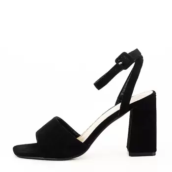 Sandale negre cu toc BL6522 imagine
