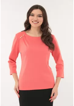 Bluza corai din jerse imagine