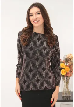 Bluza eleganta din lurex cu glitter imagine