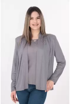 Compleu blazer si top imagine