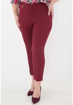 Pantaloni conici bordo 7/8 imagine