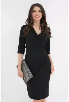 Rochie din lurex negru cu glitter imagine